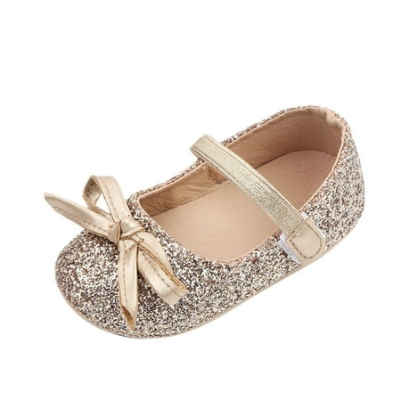 

Toddler Crib Shoes Toddler Shoes Soft Sole Toddler Shoes Bow Glitter Sequins Non Slip Breathable Princess Shoes