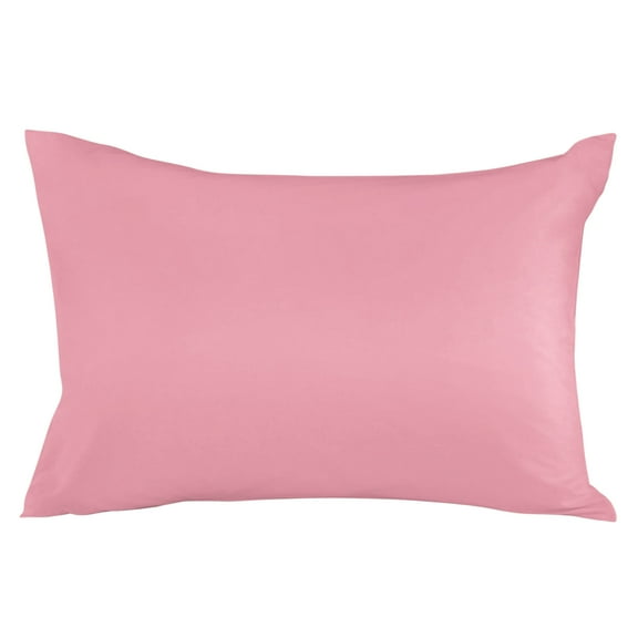 Pure Pink Standard Size Pillow Cover, Pillowcase Protectors with Zipper, Breathable Decorative Throw Pillow Case Cover, Pillow Shams for Couch Sofa 20x26Inch