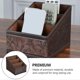 thumbnail image 3 of 1Pc Retro Leather Storage Box Classify Remote-control Unit Holder Home Supply, 3 of 3