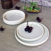 222 Fifth Kaden Stoneware Dinnerware Set, 12-Piece, White