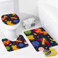 thumbnail image 2 of GZHJMY Bathroom Mat set of 3， 55 3 Pieces Bath Mats Set for Bathroom, Vintage Style Non-Slip Washable Cover Floor Rug Decorations for Kitchen Bathroom Bedroom, 2 of 6