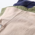 thumbnail image 3 of Toddler boys and girls summer outfit short sleeve shirts top and casual shorts set cute kids clothes Beige 2-3 Years, 3 of 5