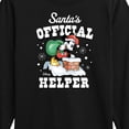 thumbnail image 3 of Disney - Mickey Mouse Santas Official Helper Christmas - Toddler & Youth Long Sleeve Graphic T-Shirt, 3 of 5