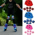 thumbnail image 6 of SUNSIOM Kids Aero style Bike Helmet with Elbow Pads Knee Pads Set, Multicolor, 6 of 6