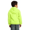 thumbnail image 2 of Port & Co Teen Unisex Regular Plain Long Sleeves Sweatshirt Neon Yellow Small, 2 of 6