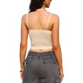 thumbnail image 3 of INSPIRE CHIC Double Lined Basic Tank Top for Women's Adjustable Spaghetti Straps Cami Tanks Sleeveless Camisole Tops XS Beige, 3 of 6