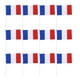 thumbnail image 1 of EeaseMX 50 banderas pequeñas de Francia para sujetar con palo, banderas internacionales de países del mundo, decoración para fiestas., 1 of 7