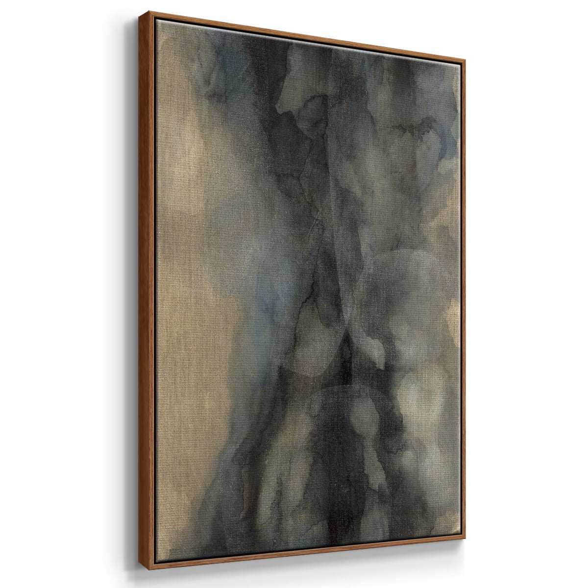 The Winter Framed Premium Gallery Wrapped Canvas - Ready to Hang - 27 x 41 - Walnut Floating Frame