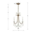 thumbnail image 2 of Crystorama Lighting - Karrington - 3 Light Mini Chandelier In Traditional, 2 of 8