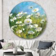 thumbnail image 2 of Designart 'Summer Field II' Traditional Metal Circle Wall Art - Disc of 36, 2 of 5