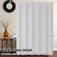 thumbnail image 2 of MAZBFF White PEVA Mouldproof Shower Curtain with 12 Hooks, 72"x72", 2 of 5