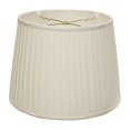thumbnail image 1 of Cloth & Wire Slant Modified Empire Linen Side Pleat Softback Lampshade with Washer Fitter, White, 1 of 2