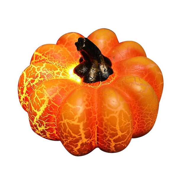 Calabaza LED brillante Allinless decoración de Halloween 6,6x6,6x4,5 cm