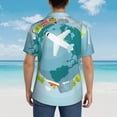 thumbnail image 6 of Kll Men'S Hawaiian Shirt Short Sleeve Button Down Beach Shirts-Dreaming Travel, 6 of 8