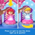 thumbnail image 3 of Fisher-Price Little People DISNEY Princess Shimmer & Glow Dress Shop Toddler Playset & 2 Figures, 3 of 6