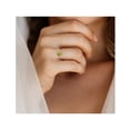 thumbnail image 5 of 1 1/7 Carat (ctw) Peridot Pear Ring 14K Yellow Gold with Diamonds, 5 of 5