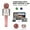Rose gold, variant on EIMELI Wireless Bluetooth Handheld Karaoke Microphone Speaker KTV Player Mic Party - Pink