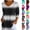 Black, variant on Gswybco 3/4 Sleeve Shirts for Women Casual Print Loose T-Shirt Dressy Blouse Sporty Business Work Pullover Tops V-Neck Tunic Tops