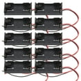 thumbnail image 2 of 10pcs AAA Battery Holder Battery Storage Containers Battery Power Case Plastic Box With Wire Probe For Various Electronic Applications, 2 of 8