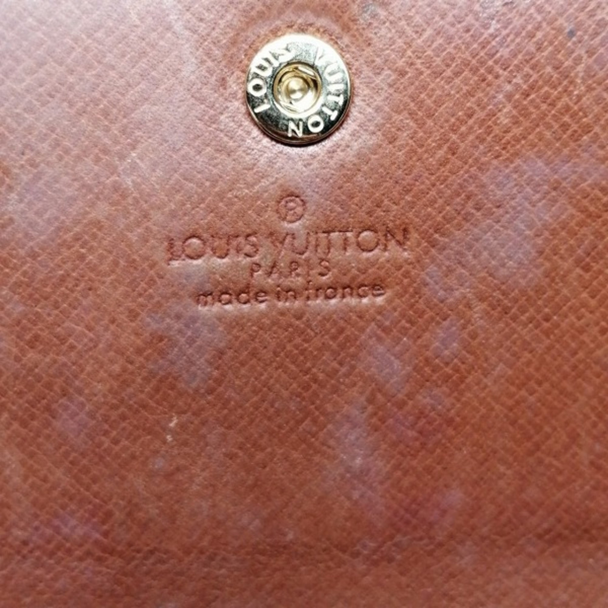 Authenticated Used Louis Vuitton W Wallet Monogram Porte Monet Bie Cult  Credit M61652 Double Women's LOUIS VUITTON 