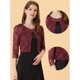 thumbnail image 2 of INSPIRE CHIC Cardigan Court en Dentelle Florale pour Femmes, 2 of 4