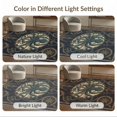 thumbnail image 7 of ODIKA 2'x3' Washable Throw Rug Non-Slip, Low Profile, Flatwoven, Easy Care Octopus Koi Pirate Creature Maritime Motif Symmetrical Cartoon for Hallway, Study Room, 7 of 7