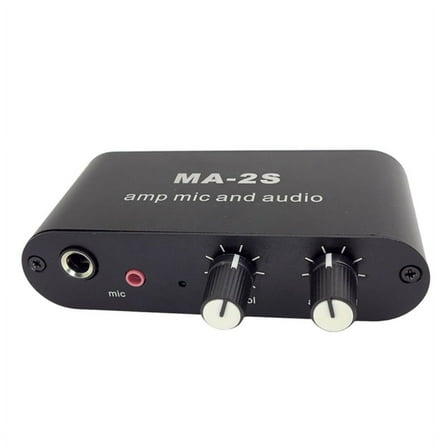 3.5mm Condenser Microphone Amplifier Headphone Amplifier Music Audio Preamplifier Mixing Board MA-2S