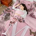 thumbnail image 4 of Erosebridal Ensemble de Literie Initiale m Format Simple, Literie Fleur de Rose Format Simple, Ensemble de Lit Réversible Robe de Princesse à Paillettes, Déco de Chambre Ultra Douce, 7 Pcs, 4 of 6