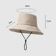 thumbnail image 5 of ZenCart Adults Sun Hat with Adjustable Chin Strap Breathable UV Protection Men Women Outdoor Climbing Hiking Fishing Travel Wide Brim Bucket Hat, 5 of 8