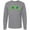 AC-Heather Grey, variant on Inktastic Shamrock Four Leaf Clover St Patricks Long Sleeve T-Shirt