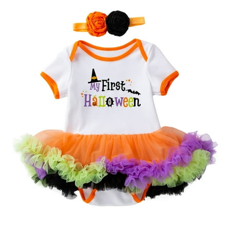 

BSDHBS Summer Outfits for Girls Baby Girls Cartoon Bowknot Tulle Dress Clothes