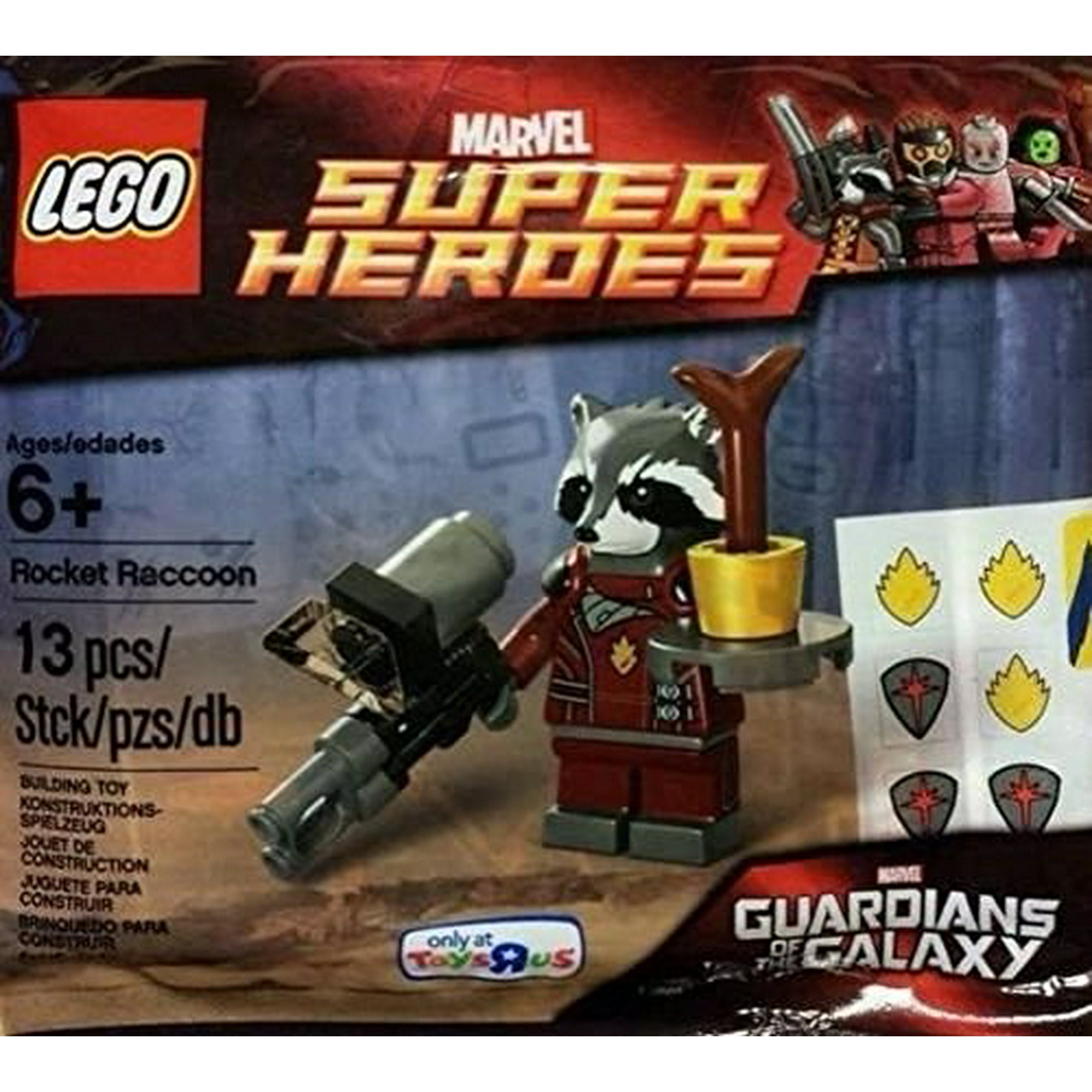 LEGO Rocket Raccoon Super Heroes Guardians of the Galaxy Minifigure Polybag Set 5002145 Walmart