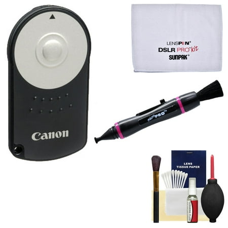 Shutter Release Kit - Canon RC-6 Wireless Remote Shutter Release Controller + Cleaning Kit for Rebel T5i, T6i, T6s, T7i, EOS 70D, 77D, 80D, 6D, 7D, 5D Mark III, IV Cameras