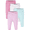 Pink Stripes, variant on Onesies Brand Baby Girl Pants, 4-Pack, Sizes Newborn-12 Months