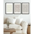 thumbnail image 2 of SHENIFY Boho Abstract Wall Art 16x24in3pcs Black Framed Mid-Century Tan Geometric Landscape Abstract Shapes Cozy Neutral Modern Minimalist Painting Decorative Artwork, 2 of 8