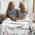 thumbnail image 6 of Yibo Happy Retirement Gifts for Women Blanket Flannel Soft and Comfortable Anti-static Bed Sofa Blanket, 6 of 7