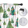 thumbnail image 4 of Blackout Kids Curtains,White Christmas Watercolor Tree Pattern Childrens Insulated Curtains Set Of 2,Bedroom Essentials,Toddler Room Decor 42"x54", 4 of 5