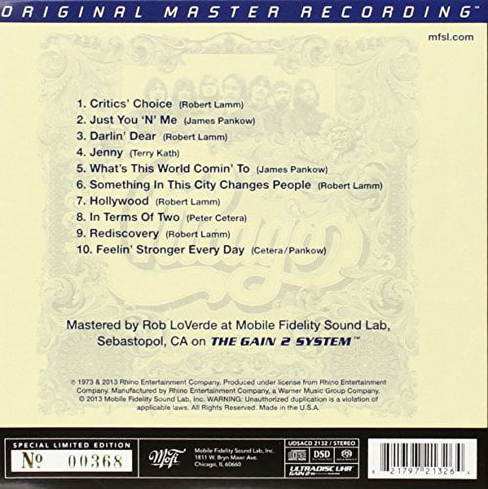 Chicago - SACD SACD限定生産 0 MFSL Transit Authority MFSL盤CHICAGO