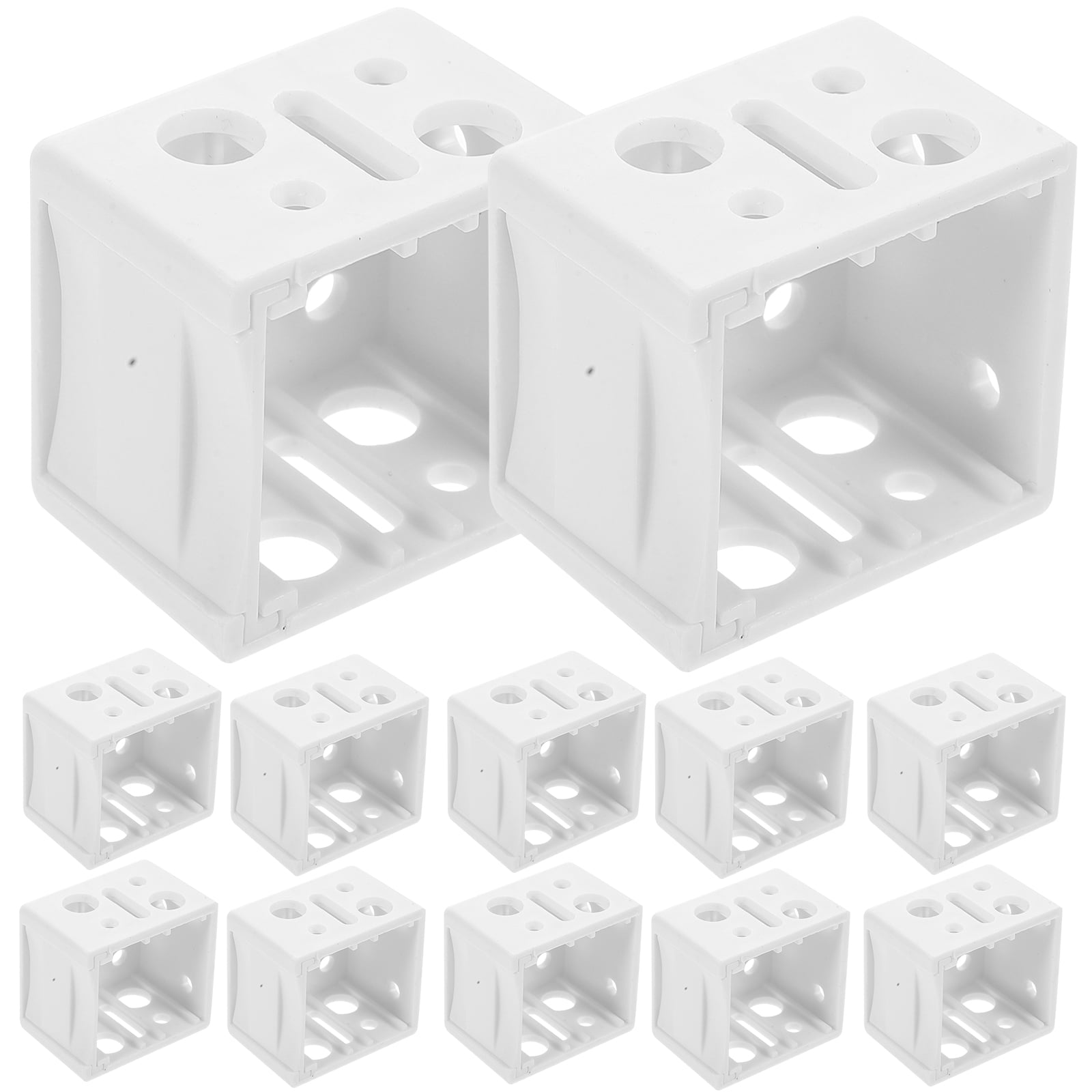 NUOLUX 12pcs Blind Bracket Blind Hold Down Bracket Blind Holder Mini