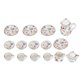 thumbnail image 1 of Juego de tazas de té de porcelana en miniatura para cocina YINKUU 1:12, 15 piezas, colección de decoración, 1 of 8