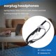 thumbnail image 5 of Single Side Earphone In-Ear Stereo Mono Earbud Headphones Noise Isolating Earbuds with Mic Spring Co, 5 of 5