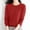 Watermelon Red, variant on Dpytoraw Women's Wool Base Layer Shirt Tops Crewneck Long Sleeve Travel Hiking Tee Women T Shirt Pullover Sweater Women's Pullover Sweater