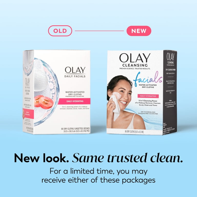 Olay Daily Facials Hydrating Cleansing Wipes, 66 Count photo 2