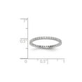 thumbnail image 2 of 1/2 Carat (Ctw Color H-I, I1-I2) Diamond Eternity Wedding Band Ring in 14K White Gold for Women, 2 of 6