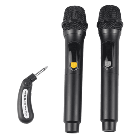 Portable Wireless Microphone 2.4G Handheld Microphone for Outdoor Stage Performances Singing