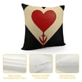 thumbnail image 4 of Nawypu  Valentine's Day Saying Throw Pillow Cover,  Holiday Kisses Hugs XOXO Love Heart Arrow Anniversary Wedding Cushion Case Decoration for Sofa Couch, 4 of 5