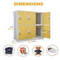 thumbnail image 2 of 6 Door Lockable Metal Storage Locker for Employees, Office Filing Cabinet, 2 of 6