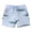 Light Blue, variant on REDARER Kids' Crocodile Print Shorts, Elastic Drawstring Waist Casual Sport Beach Shorts for Toddler Girls & Boys,5-6 Years