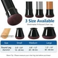 thumbnail image 4 of 24 Pcs Chair Leg Floor Protectors for Hardwood Floors, Silicone Felt Chair Leg Caps (Large Fit 1.2"-1.6", Round, Black), 4 of 6