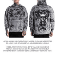 thumbnail image 3 of Xtreme Couture By Affliction Unisex Oversized Boxy Pullover Hoodie Cannon, 3 of 13